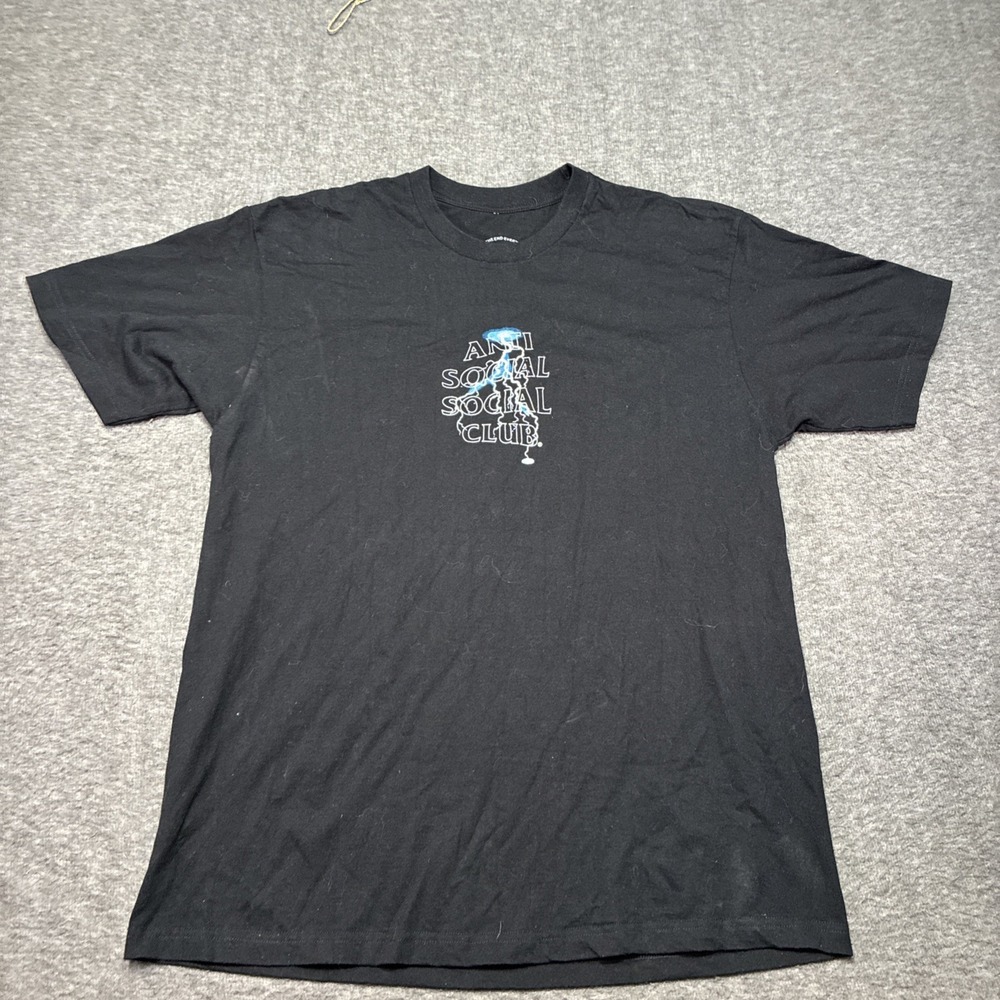 Anti Social Social Club‎  Shirt Men Xl Tee Short Sleeve Thunder Lightning Bolt
